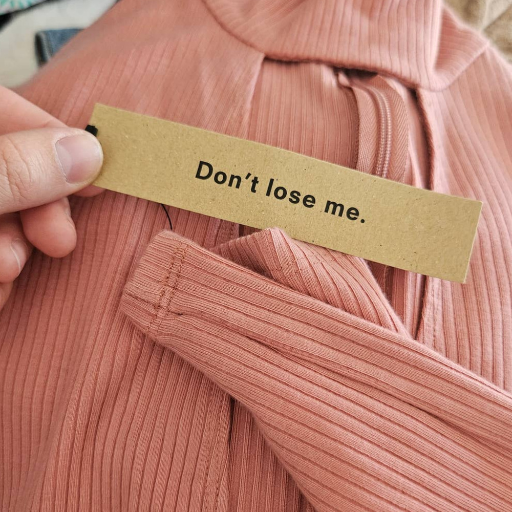 Reformation Pink Ribbed Bodysuit - Picture 4 of 5